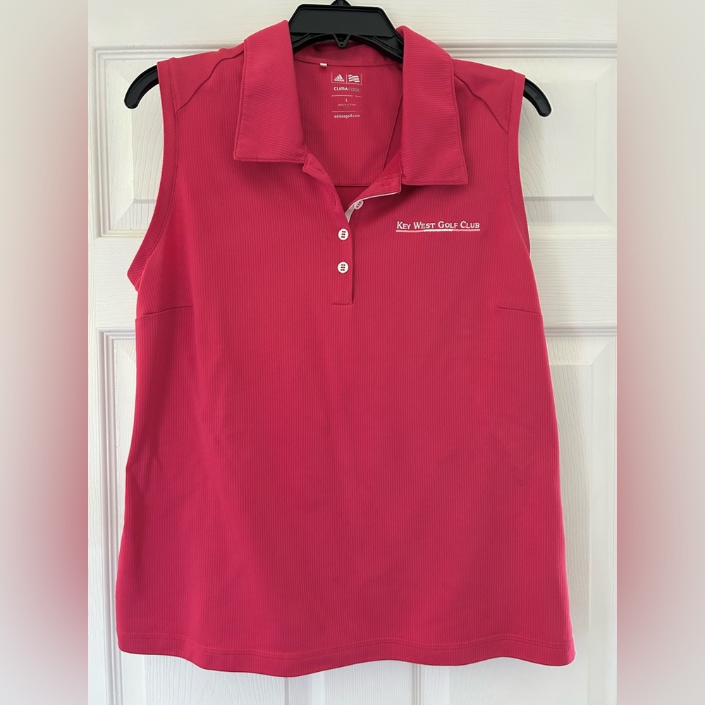 3 Key West Golf Club Shirts Adidas Clima Cutter & Buck Sleeveless Polo Shirts